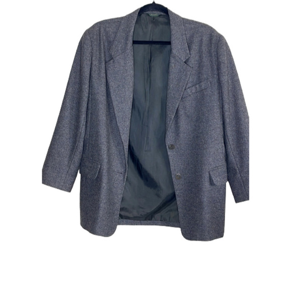 J CREW WOMEN'S 100%WOOL GRAY BLAZER SIZE 8 VINTAGE - Picture 3 of 8